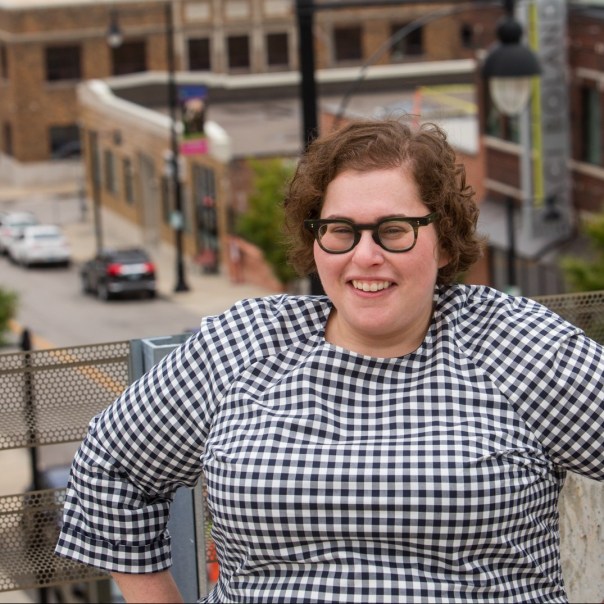 Stephanie Frank location portrait at Film Row